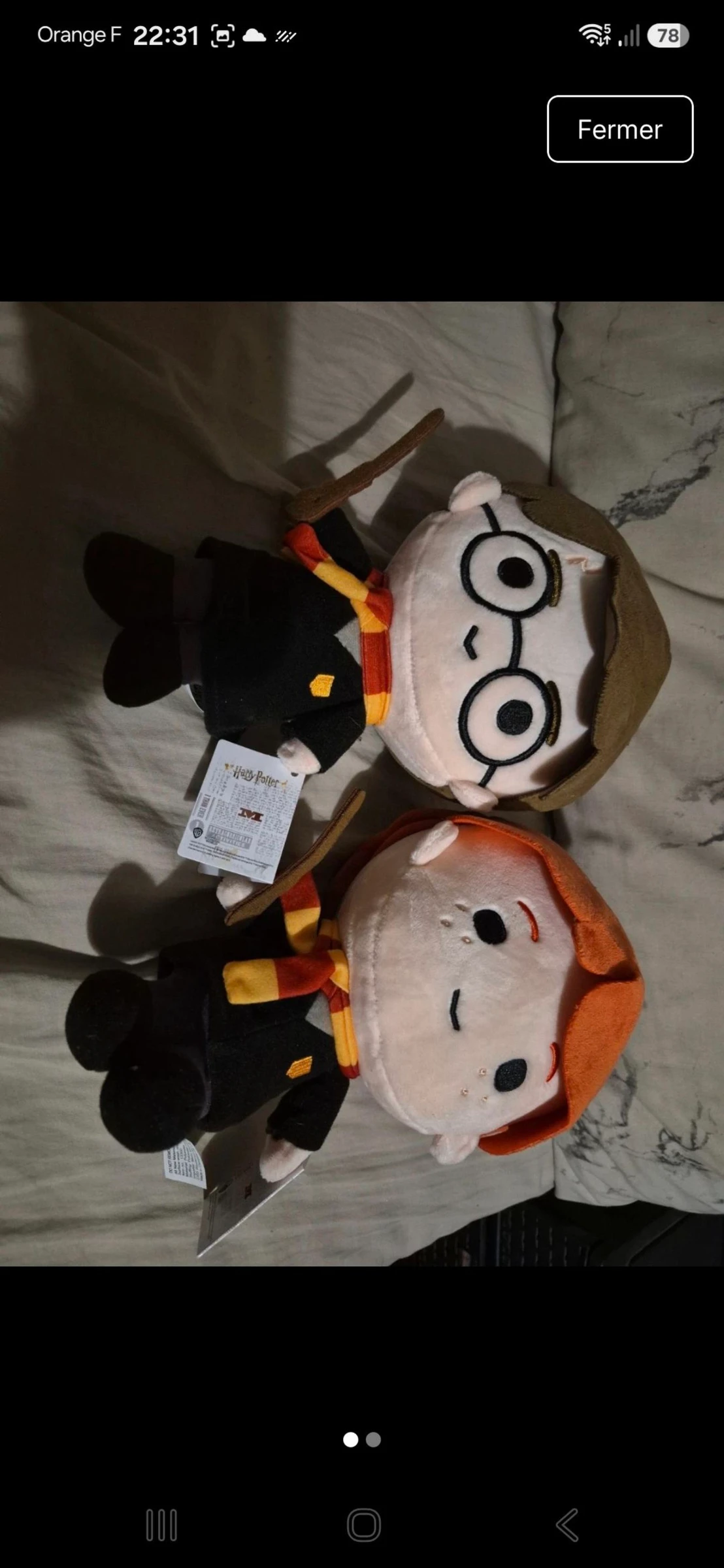 Lot peluche harry Potter 